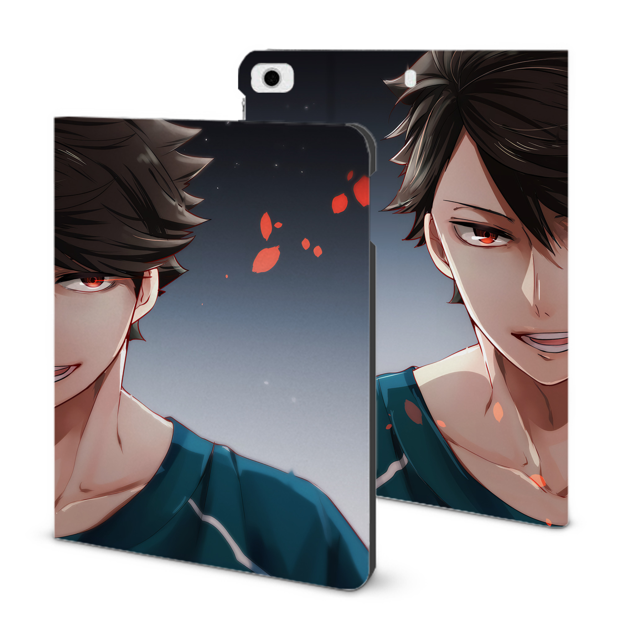 （画像用） ハイキュー!! Haikyu!! IPad ケース ブック型 PUレザー TPU 耐衝撃 軽量 薄型 ペン収納なし 全面保護 IPad 各モデル対応